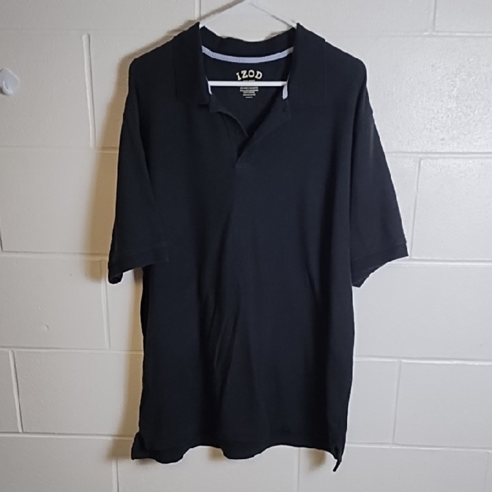 Izod Black Polo PShirt Classic Style XXL